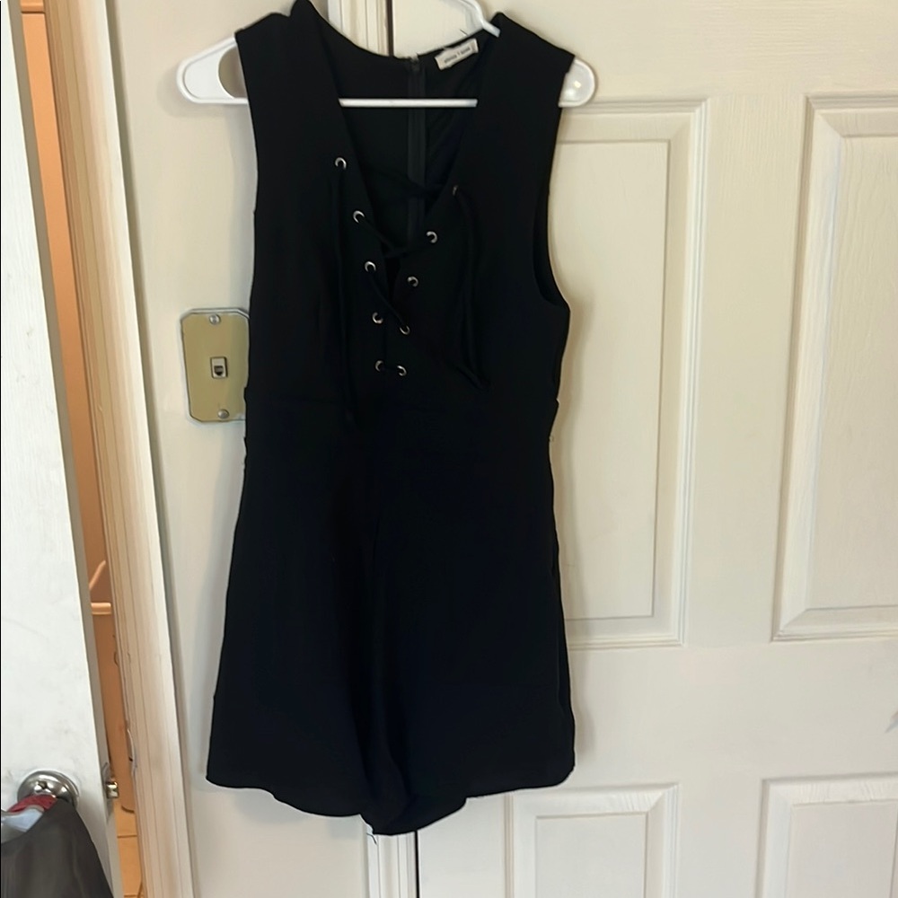 Silence + Noise Black Sleeveless Jumpsuit